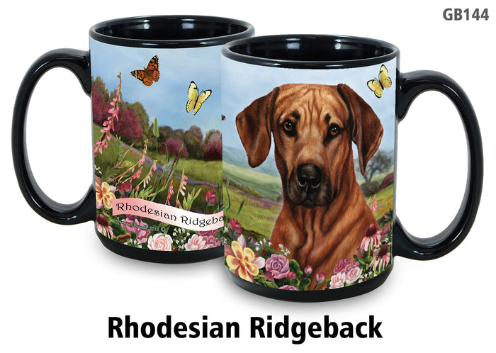 Rhodesian Ridgeback - Garden Party Fun Mug 15 oz