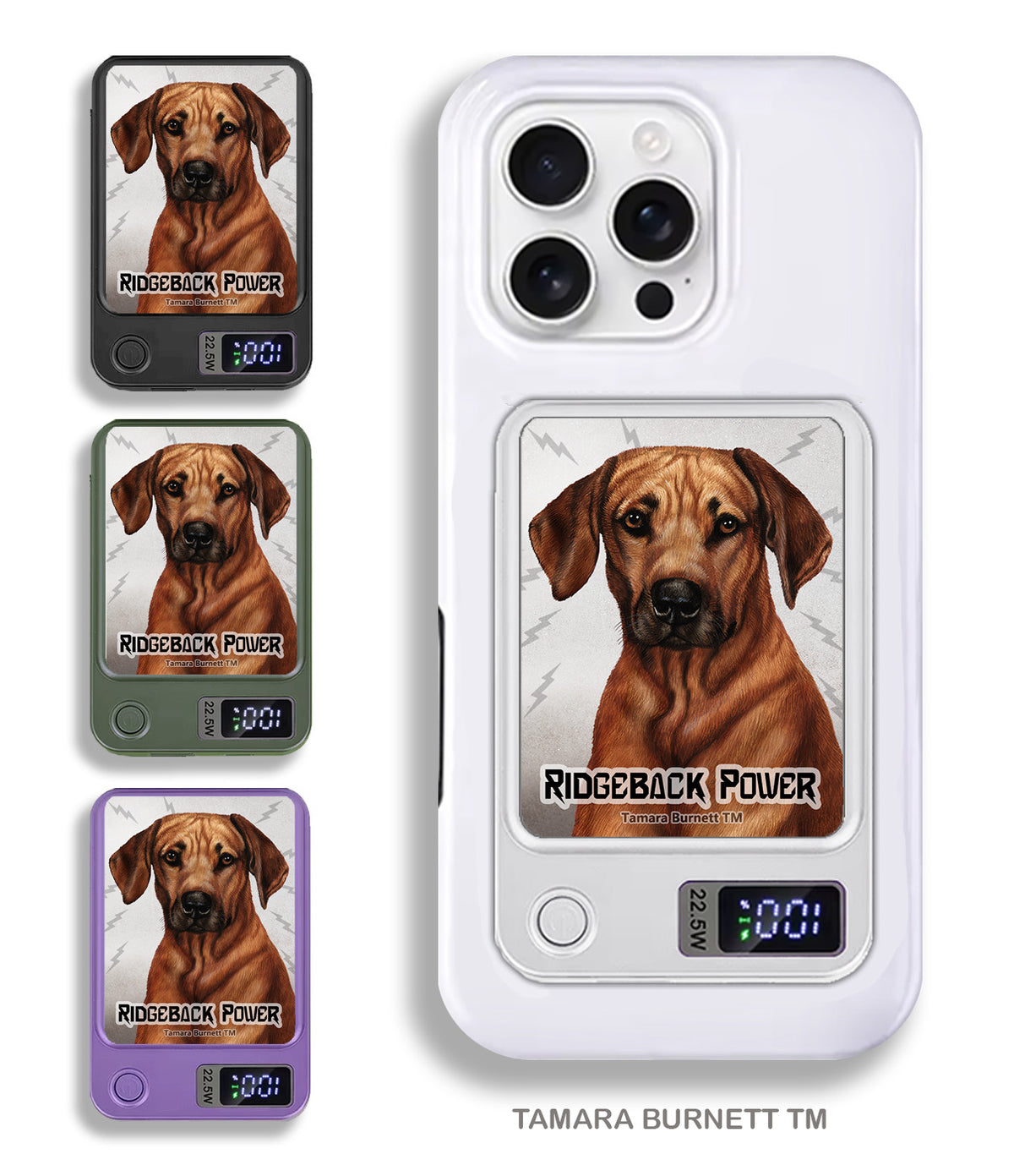 Rhodesian Ridgeback Phone Bank Wireless Charger