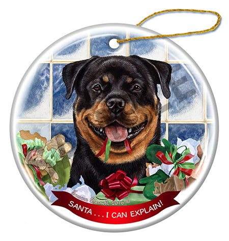 Rottweiler - Santa I Can Explain Ornament