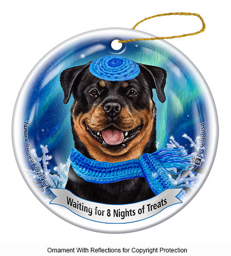 Rottweiler Hanukkah Ornament