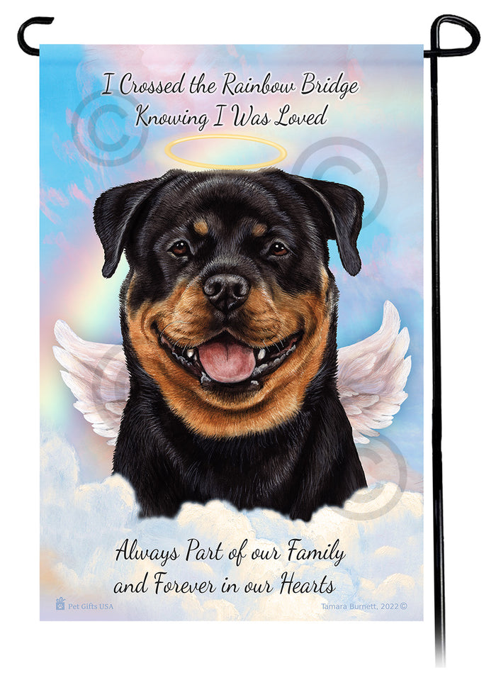 Rottweiler Memorial Garden Flags