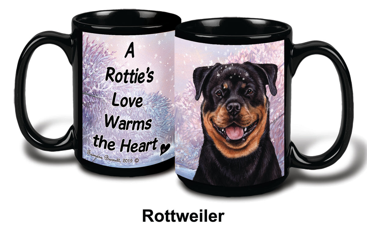 Rottweiler Winter Mug 15 oz