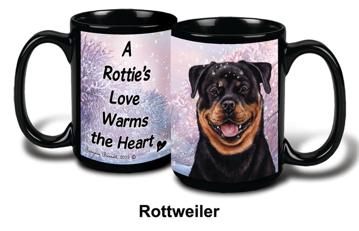 Rottweiler Winter Mug 15 oz