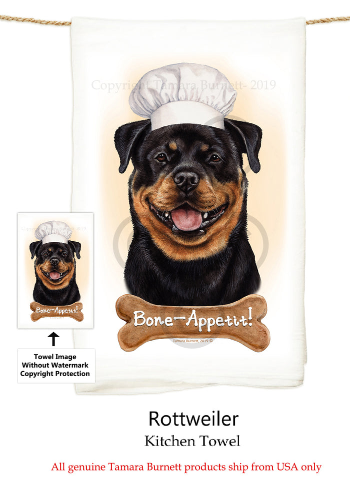 Rottweiler Flour Sack Towel