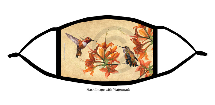 Rufous Hummingbird Face Mask