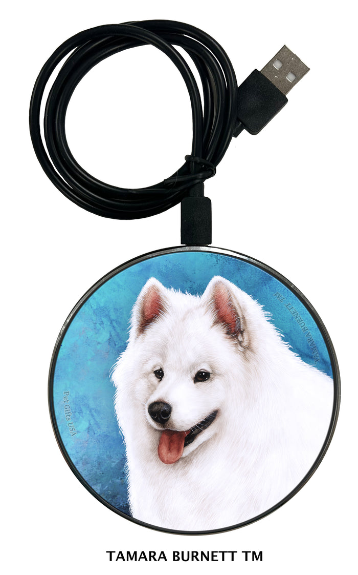 Samoyed Zoomies Wireless Charger