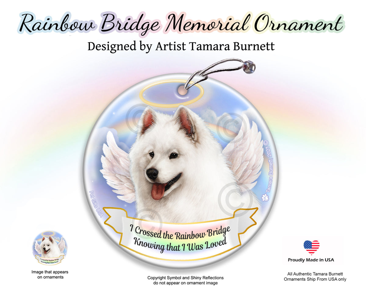 Samoyed Rainbow Bridge Memorial Ornament