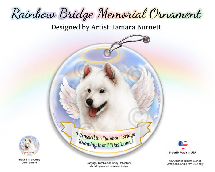 Samoyed Rainbow Bridge Memorial Ornament