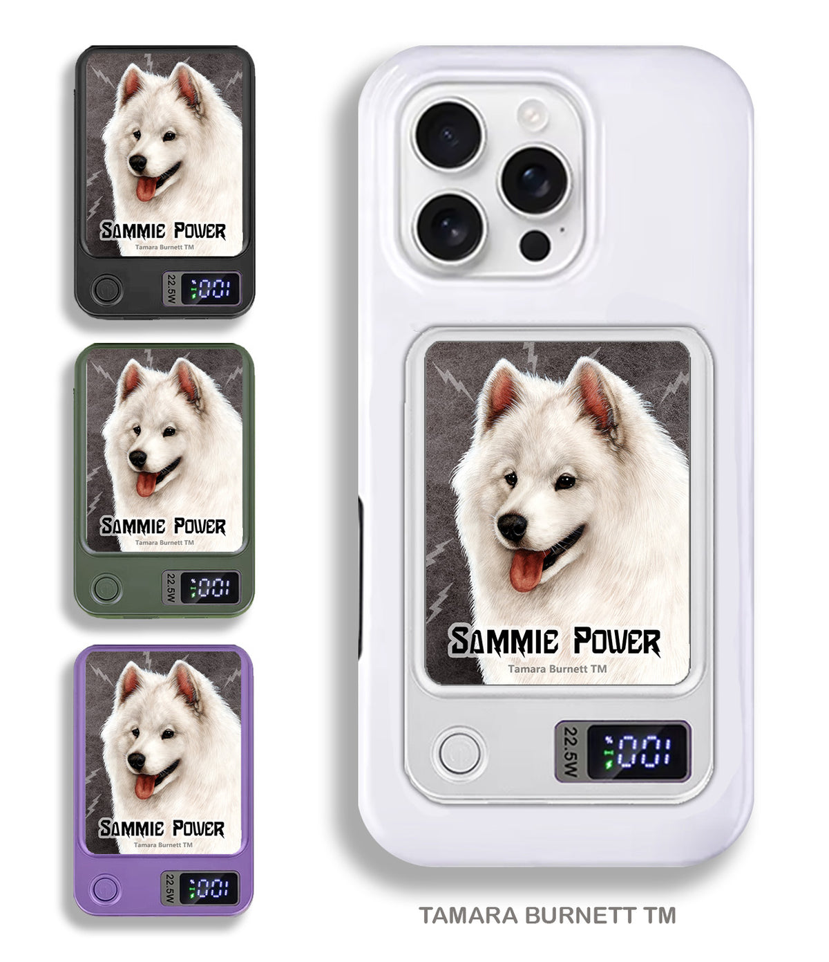 Samoyed Phone Bank Wireless Charger