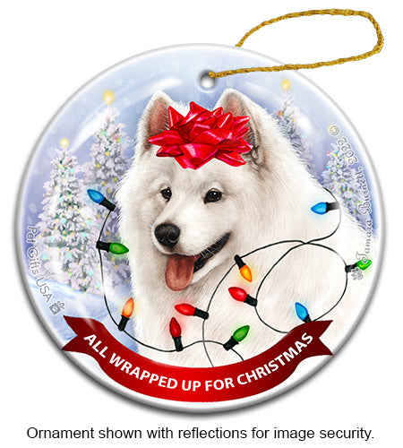 Samoyed All Wrapped Up Ornament