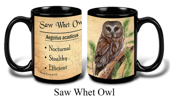 Saw-whet Owl - My Faithful Friends Mug 15 oz