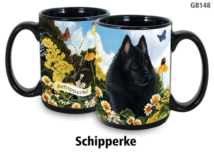 Schipperke - Garden Party Fun Mug 15 oz