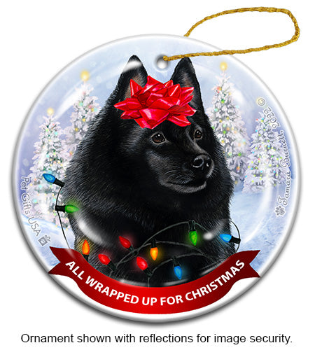 Schipperke All Wrapped Up Ornament