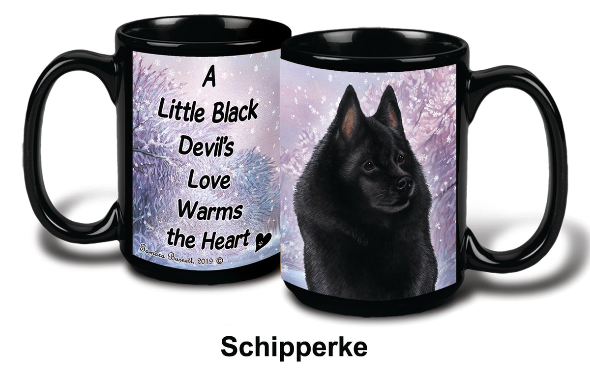 Schipperke Winter Mug 15 oz