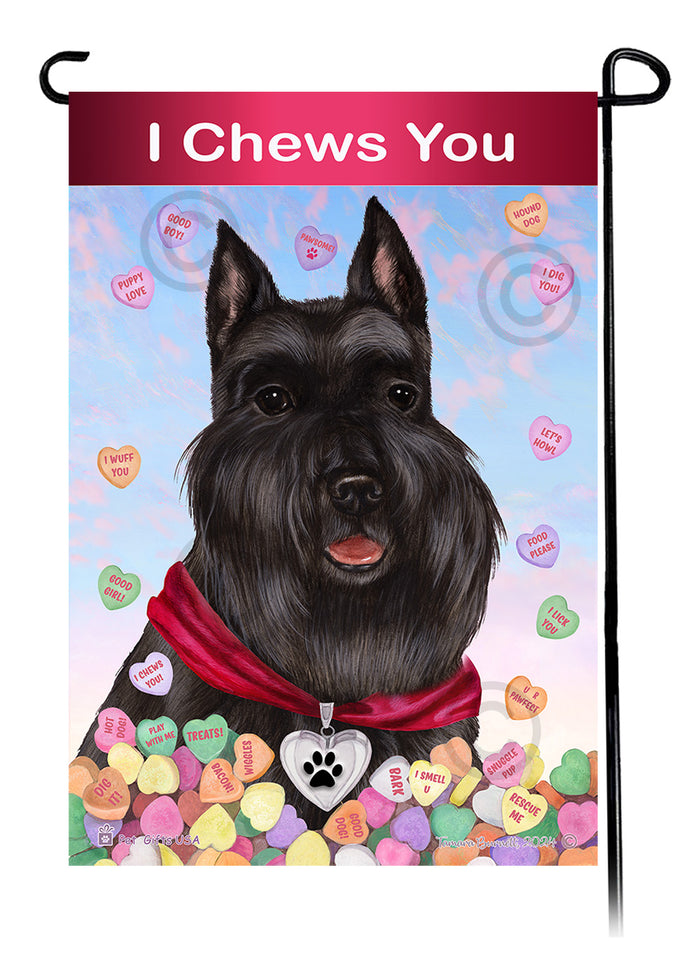 Schnauzer Valentine Sweetheart Garden Flags