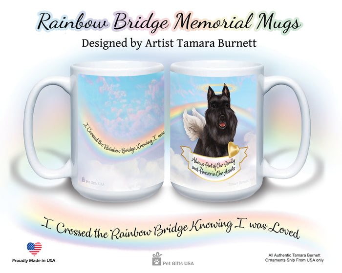 Pit Bull Black/White Cropped Memorial Mug 15 oz