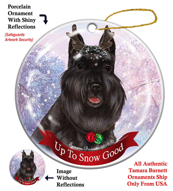 Schnauzer - Up To Snow Good Ornament