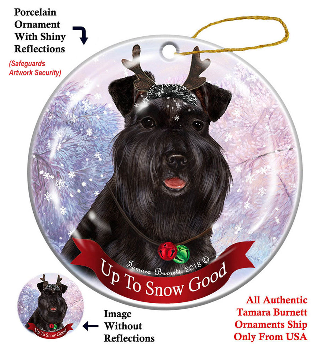 Briard Black - Up To Snow Good Ornament