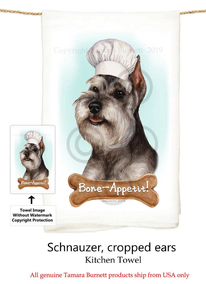 Schnauzer Flour Sack Towel