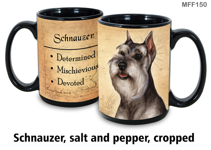 Schnauzer (Cropped) - My Faithful Friends Mug 15 oz