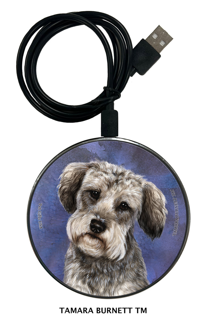 Schnoodle Grey Zoomies Wireless Charger