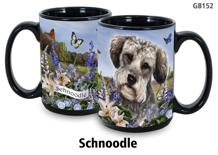 Schnoodle Grey - Garden Party Fun Mug 15 oz