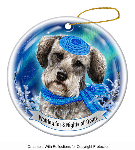 Schnoodle Grey Hanukkah Ornament