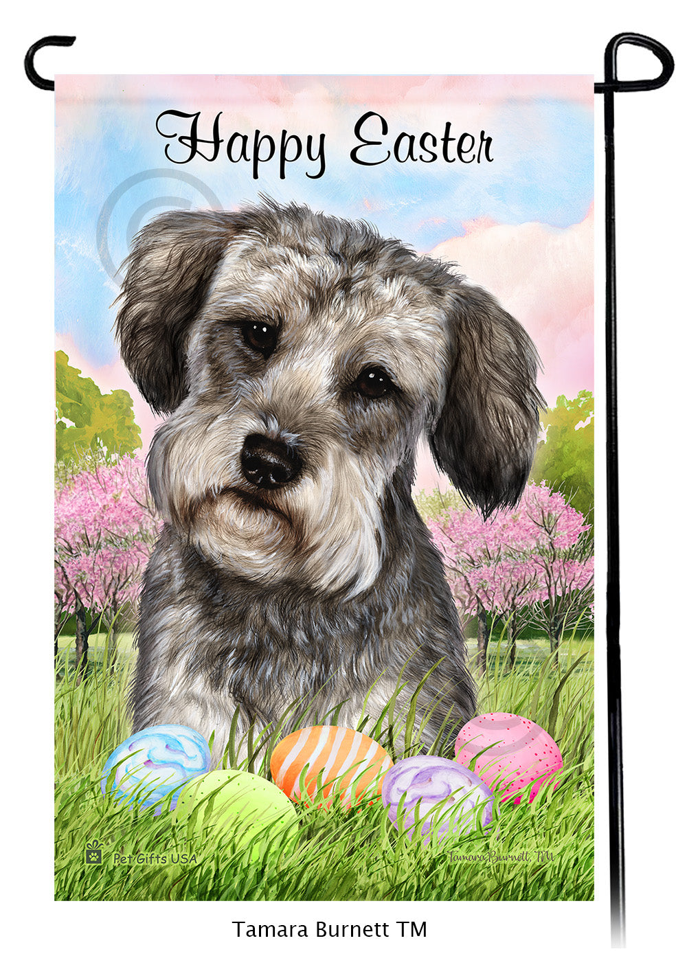 Schnoodle Happy Easter Garden Flags