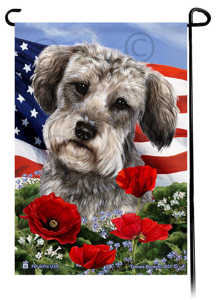 Schnoodle Patriotic Flowers Garden Flags