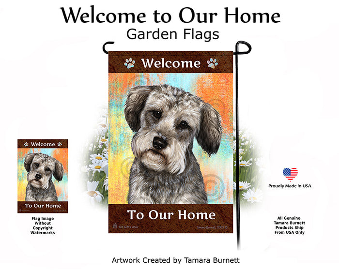 Schnoodle Welcome To Our Home Garden Flags