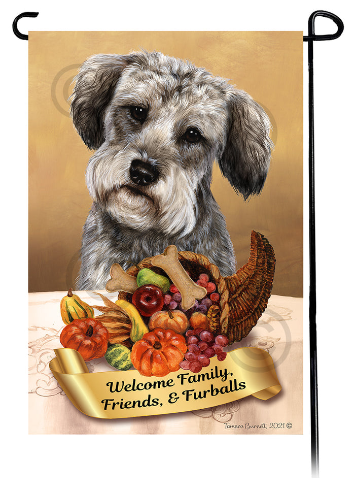 Schnoodle Thanksgiving Garden Flags