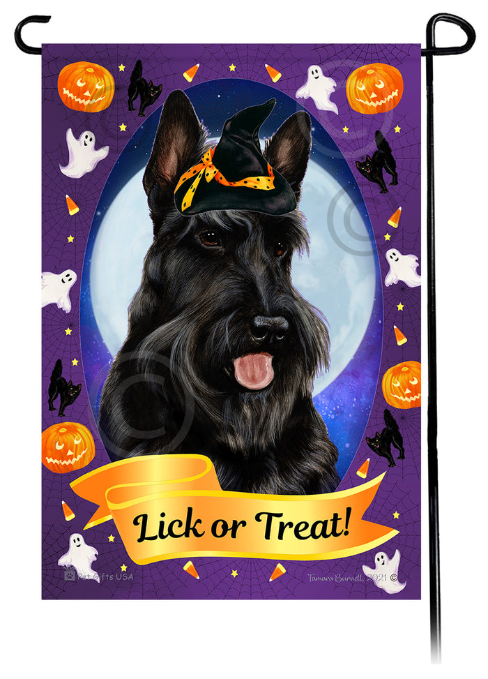 Scottish Terrier Halloween Howls Garden Flags