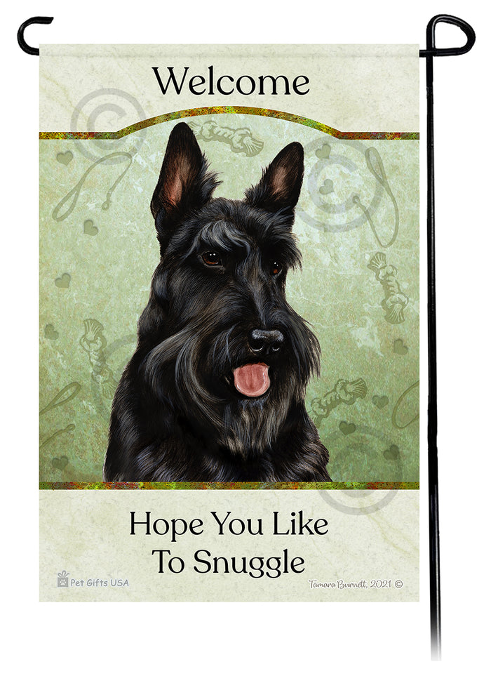 Scottish Terrier Hope You Like To Snuggle Garden Flags