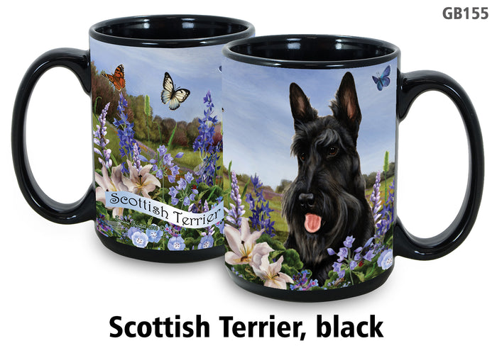 Scottish Terrier Black - Garden Party Fun Mug 15 oz