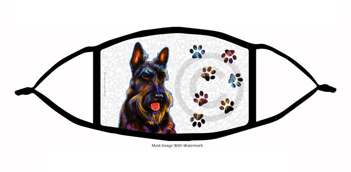 Scottish Terrier (Black) Face Mask