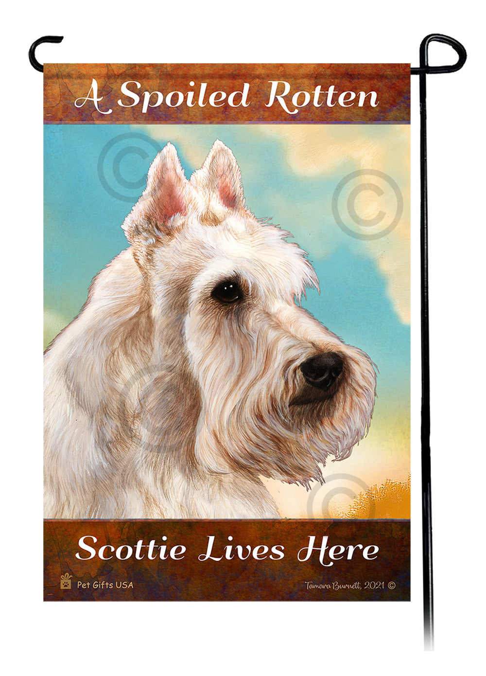 Scottish Terrier Spoiled Rotten - Garden Flag