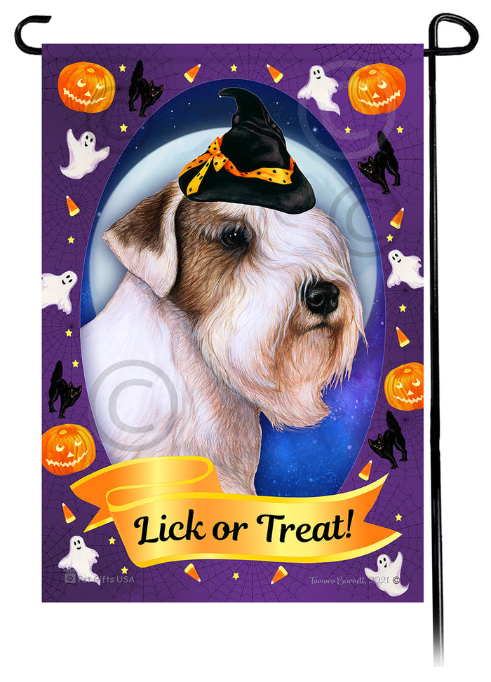 Sealyham Terrier Halloween Howls Garden Flags