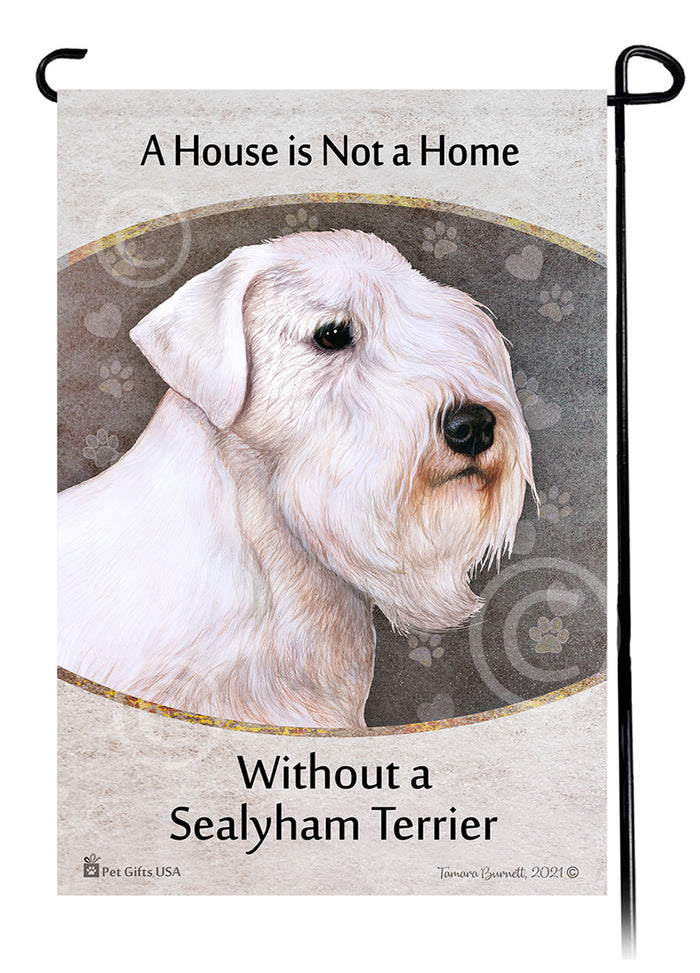 Sealyham Terrier House Is Not A Home Garden Flag