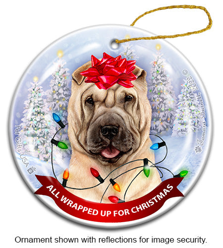 Shar Pei Cream Ornament