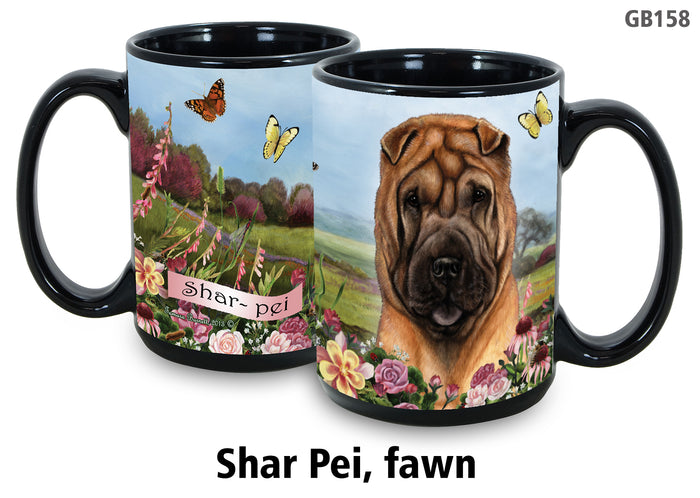 Shar Pei Fawn - Garden Party Fun Mug 15 oz