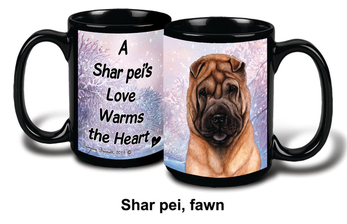 Shar Pei Fawn Winter Mug 15 oz