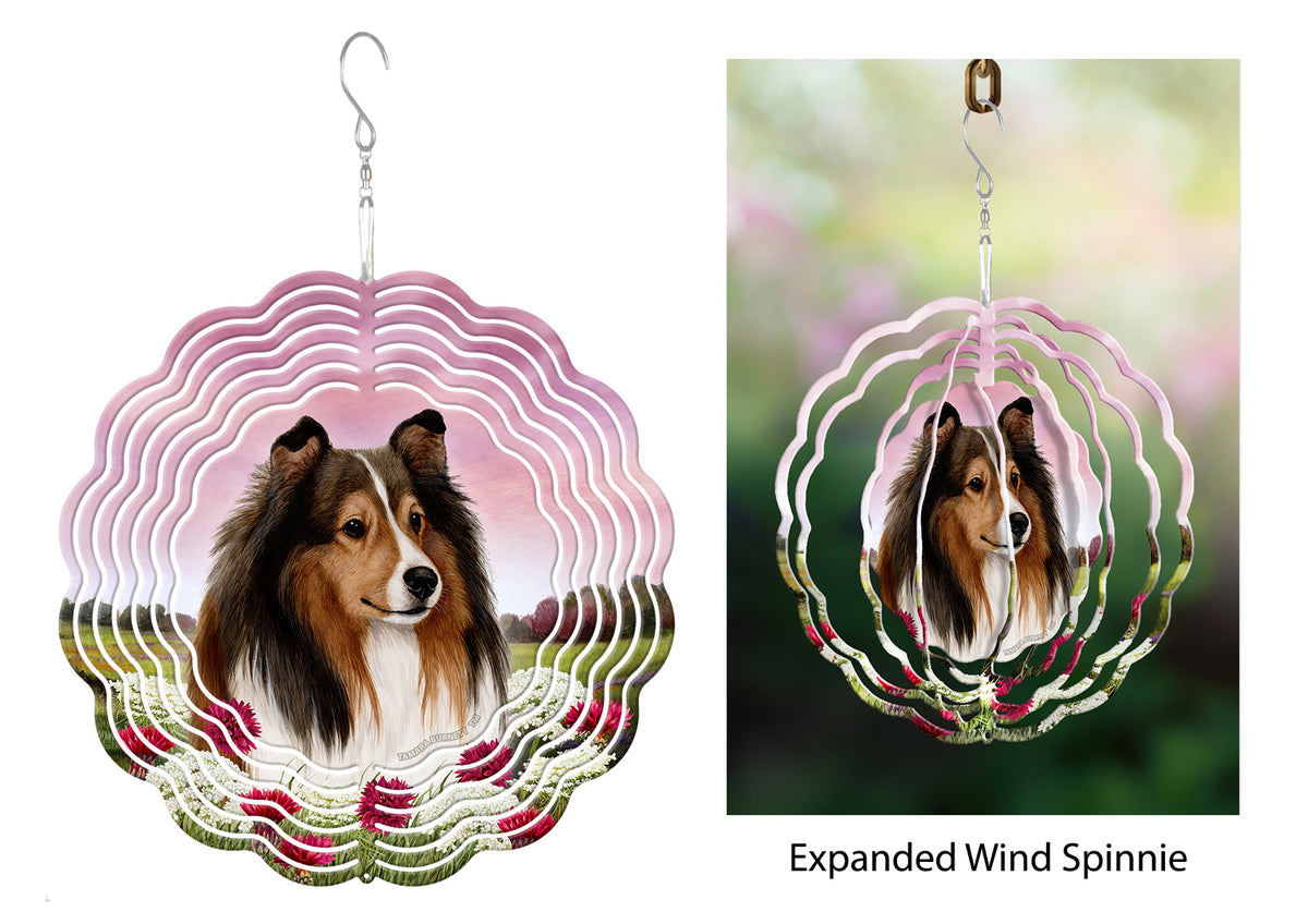 Shetland Sheepdog Sable Wind Spinner