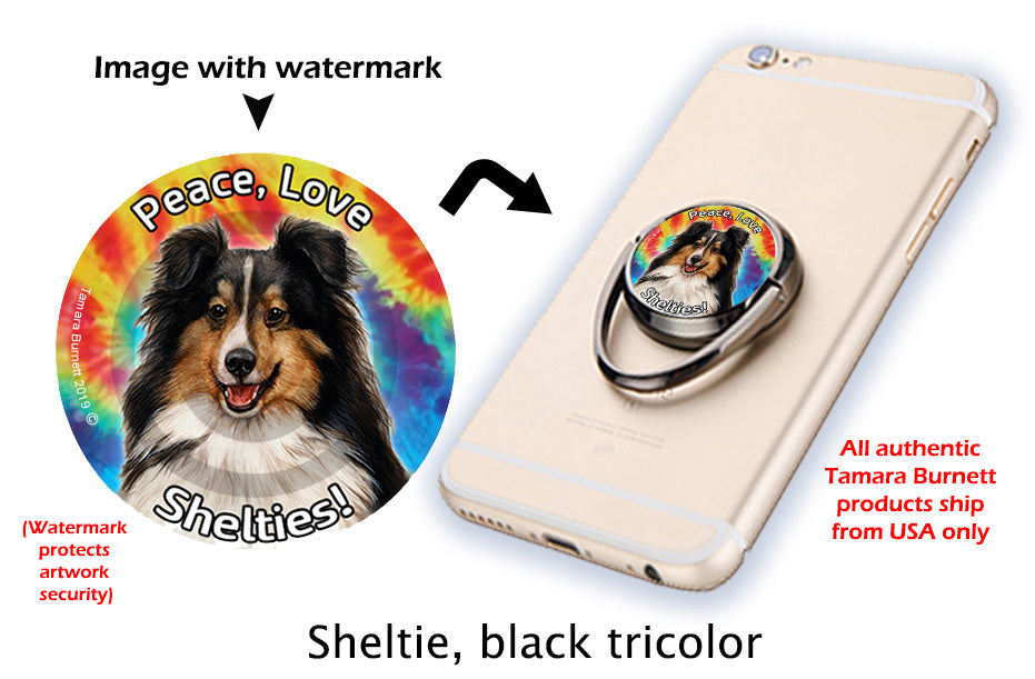 Sheltie Tri-Color Phone Stand
