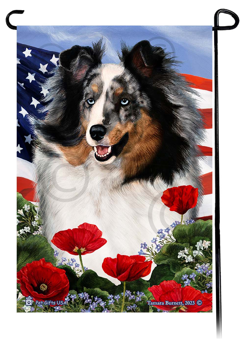  Patriotic Flowers Garden Flags