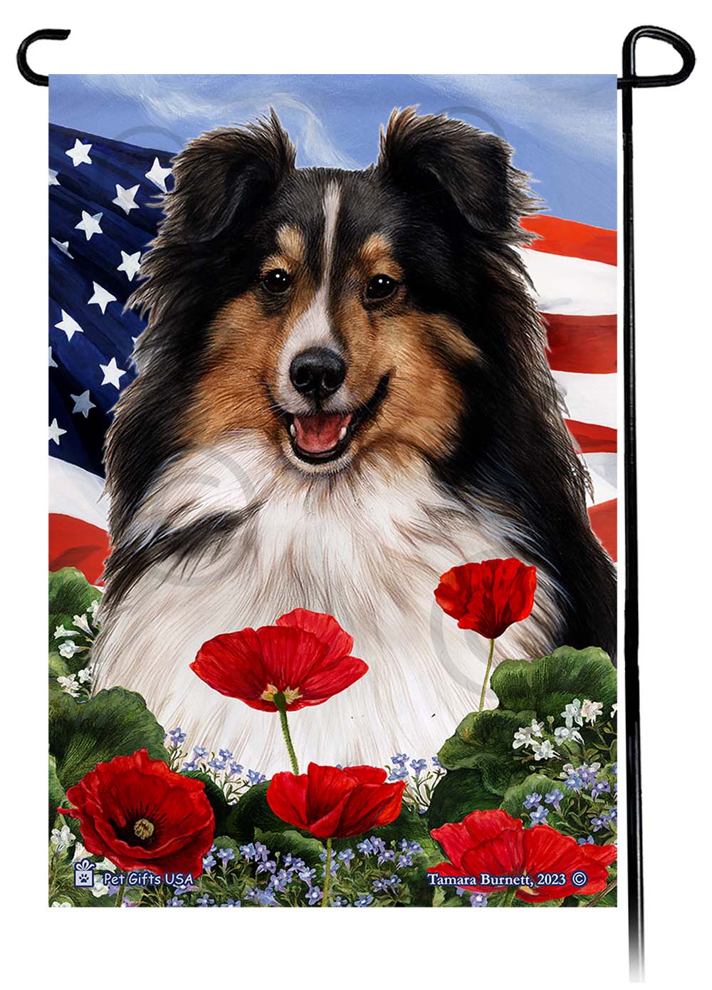  Patriotic Flowers Garden Flags