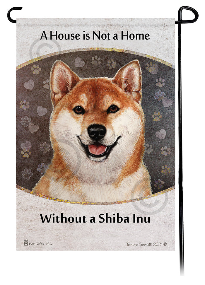 Shiba Inu House Is Not A Home Garden Flag