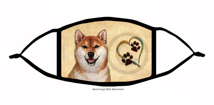 Shiba Inu (Red and White) Face Mask