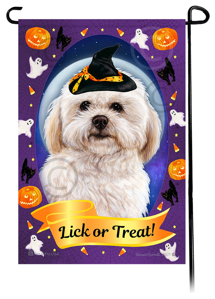 Shih Poo Halloween Howls Garden Flags