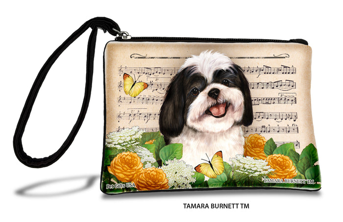 Shih Tzu Black And White Zippees Pet Pouch