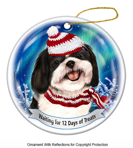 Shih Tzu 12 Days of Treats Ornament